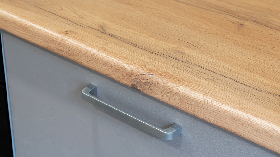 Кухня угловая Хай-тек — Персея лофт грей